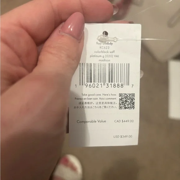 Kate Spade Elegant Gray and Cream Crossbody Bag - Picture 6 of 6